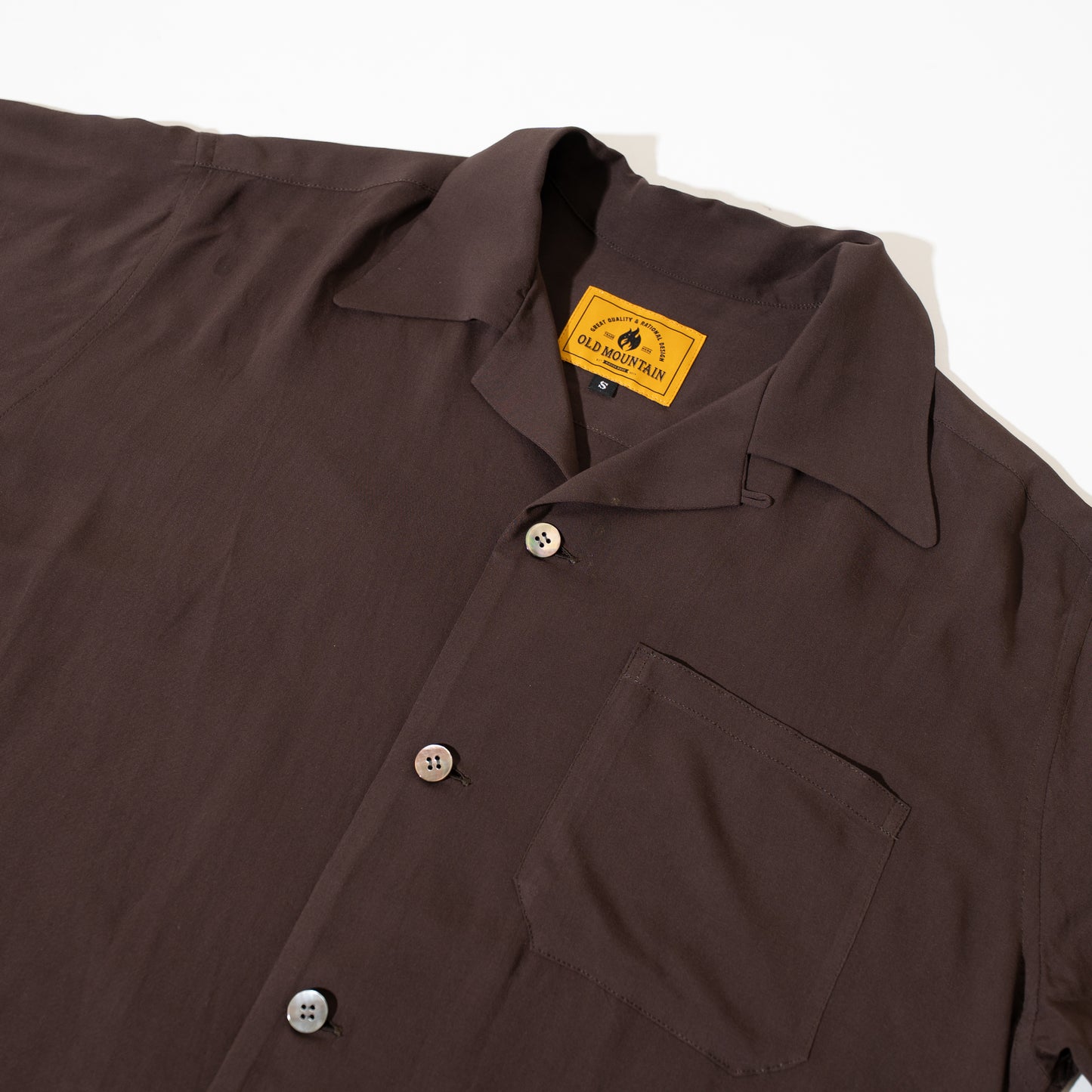 Rayon camp collar shirt
