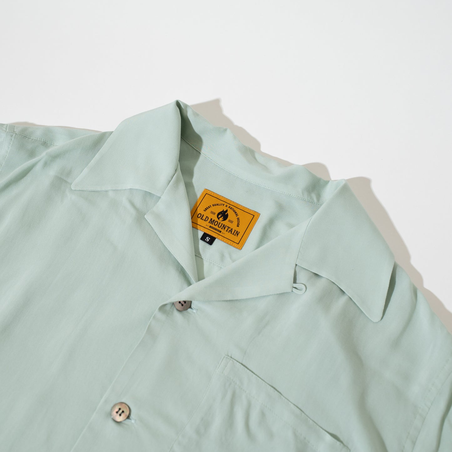 Rayon camp collar shirt