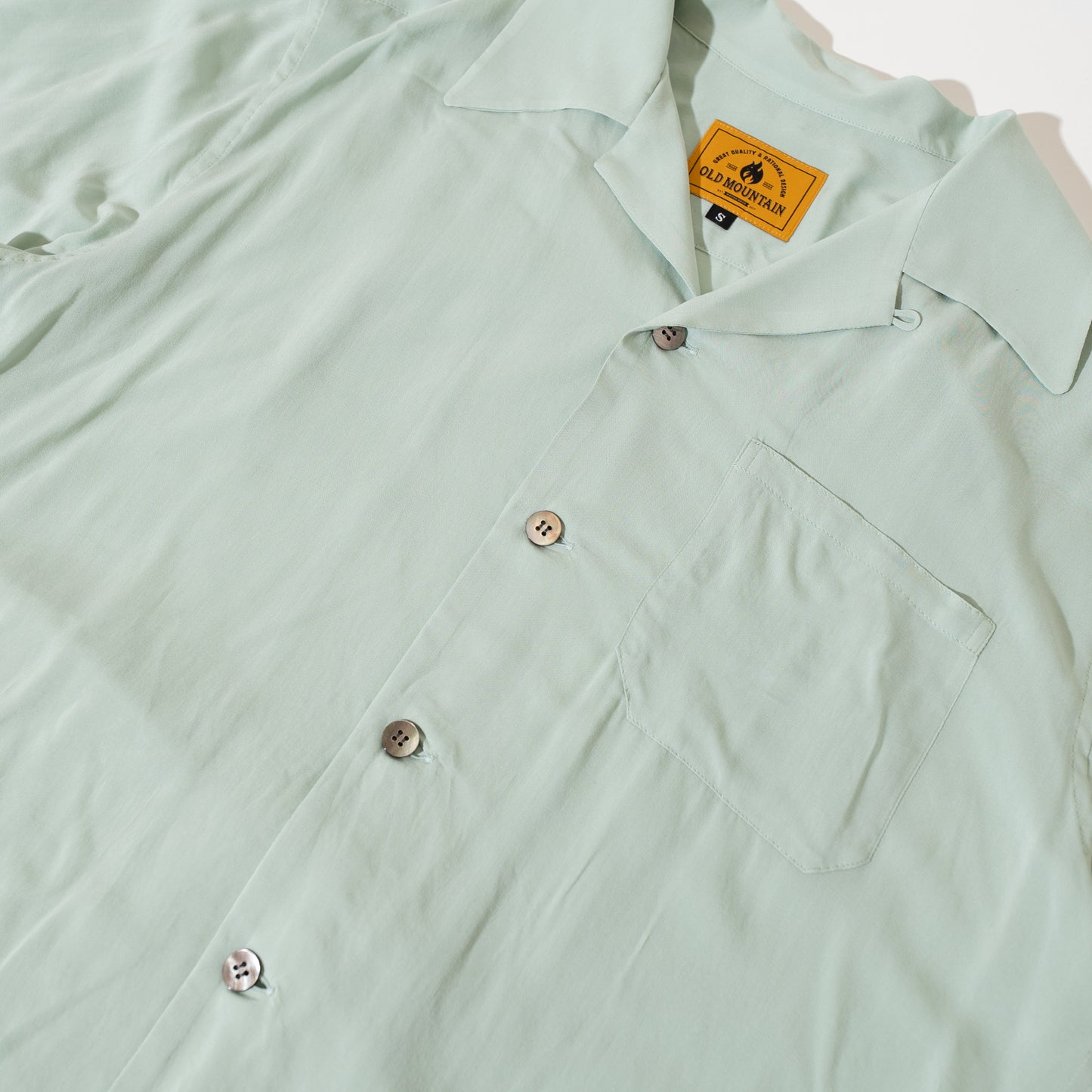 Rayon camp collar shirt